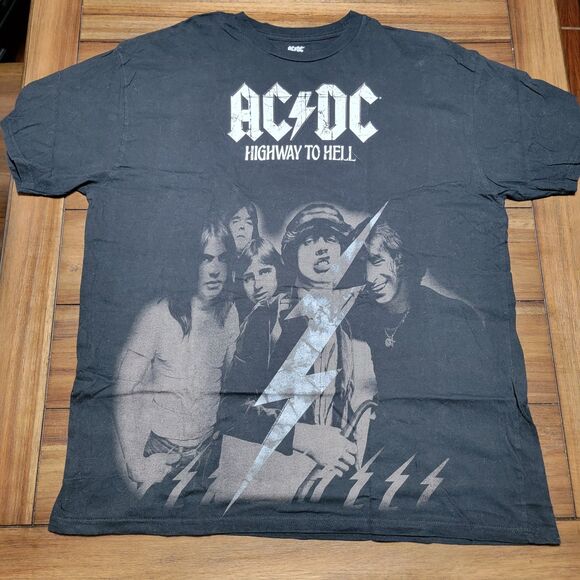 AC/DC Graphic SS Black Unisex Tee Highway To Hell  - Size XXL - Picture 1 of 4